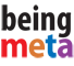 A logo for the beingmeta company